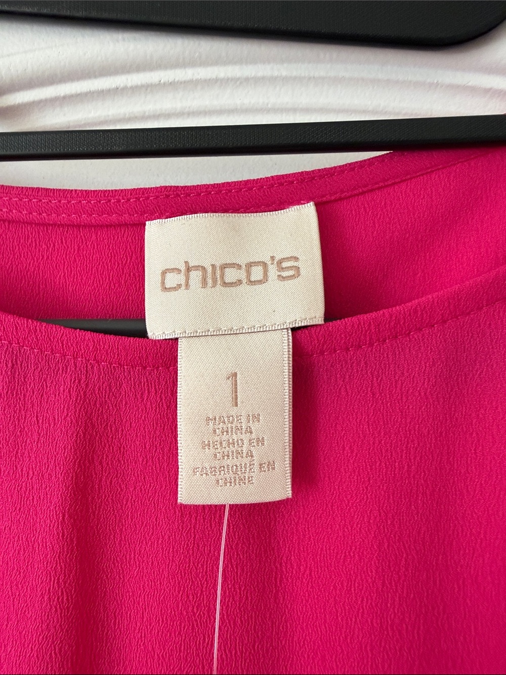 Chico's Hot Pink Ruffle Sleeve Blouse - Picture 2 of 9